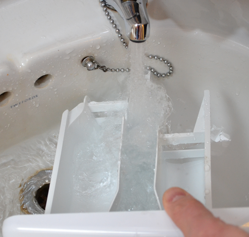 washing the soap drawer